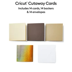 Cricut Papier Et Cartes|La Gamme Explore^Cartes à découper, collection Neutrals- S40 (14unités)