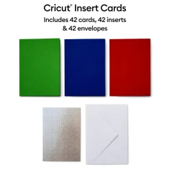 Cricut Papier Et Cartes|La Gamme Explore^Cartes avec insert, collection Rainbow Scales- R10 (42unités)