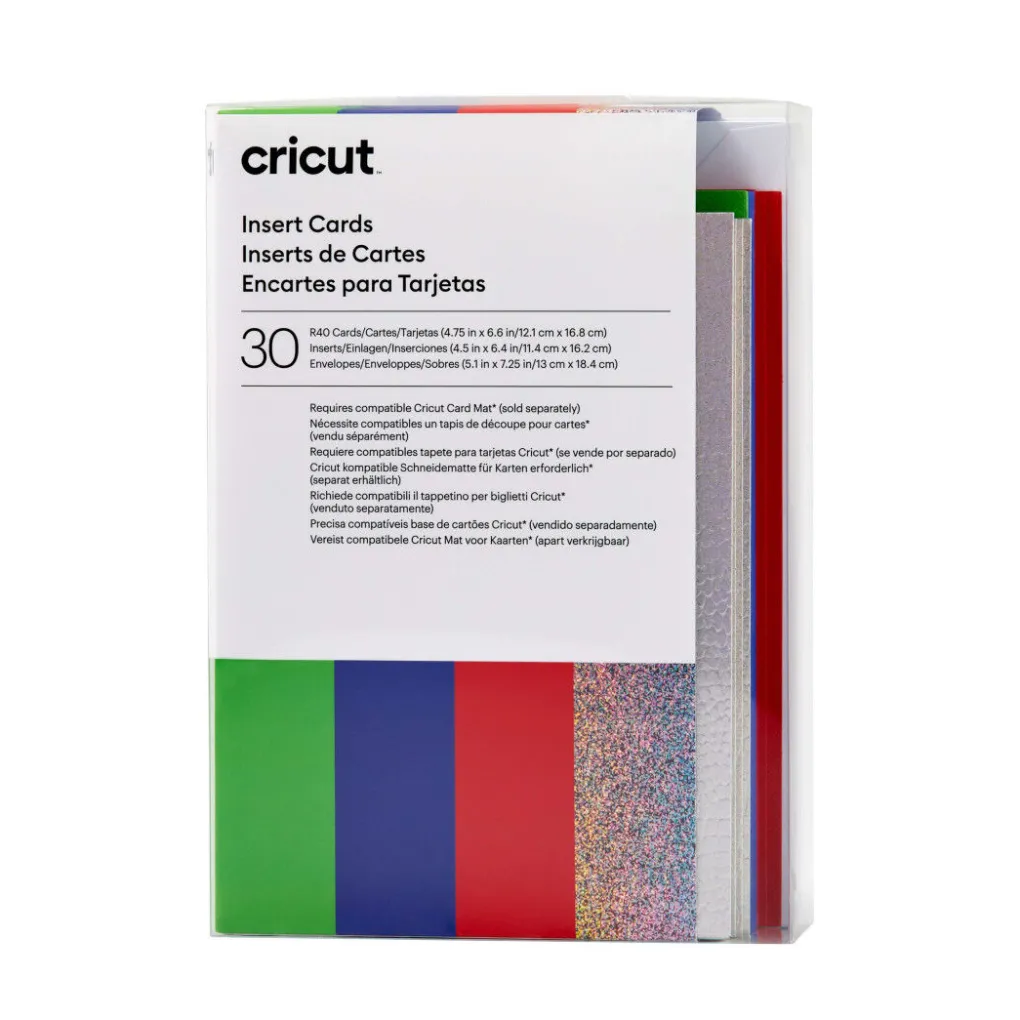 Cricut Papier Et Cartes|La Gamme Explore^Cartes avec insert, collection Rainbow Scales- R40 (30unités)