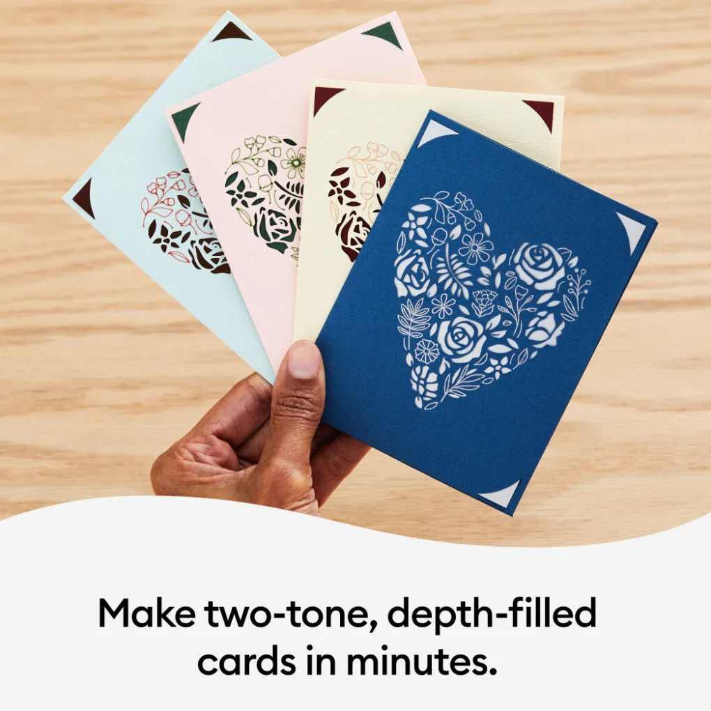 Cricut Papier Et Cartes|La Gamme Explore^Cartes avec insert, collection Rainbow Scales- R40 (30unités)