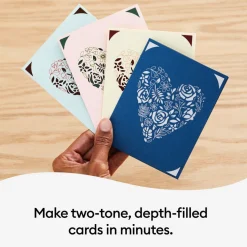 Cricut Papier Et Cartes|La Gamme Explore^Cartes avec insert, collection Rainbow Scales- S40 (35unités)