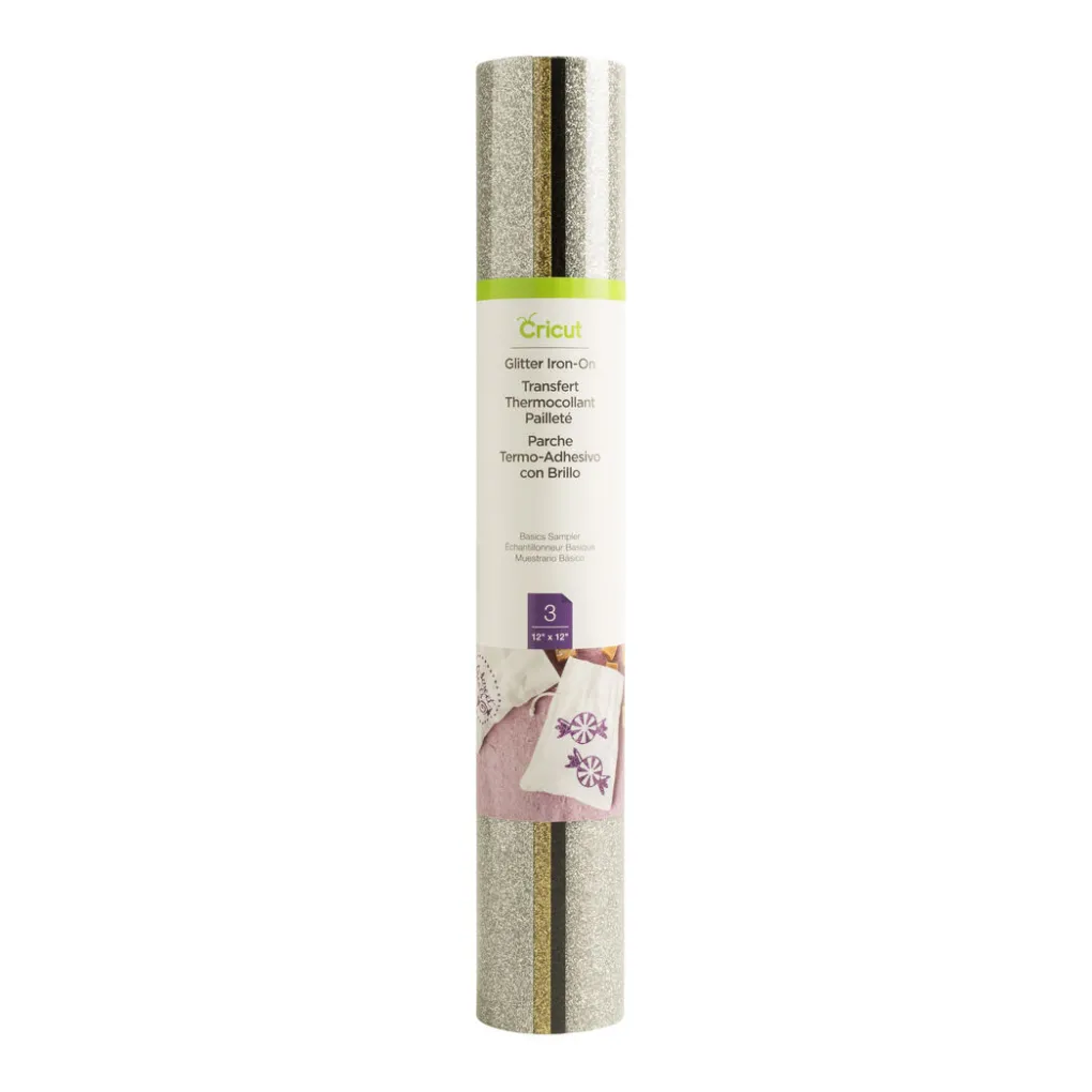 Cricut Thermocollant (htv)|Matériaux^échantillon de thermocollant pailleté, Basics