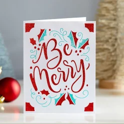 Cricut Papier Et Cartes|La Gamme Joy^échantillon d'insert de cartes Joy™, Paillettes et glamour