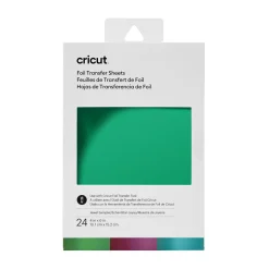 Cricut Feuilles De Transfert De Foil^Collection de feuilles de transfert de Foil, Joyau (24 unités)