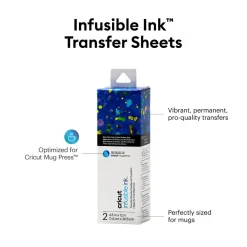 Cricut Infusible Ink^Feuilles de transfert Infusible Ink™ (2 unités), éclaboussure de peinture bleu