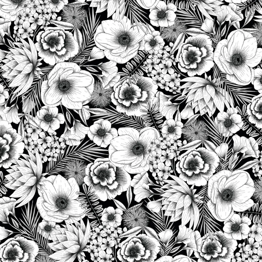 Cricut Infusible Ink|Matériaux^Feuilles de transfert Infusible Ink™ à motifs, Botanique noire