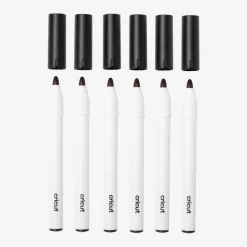 Cricut Stylos Et Marqueurs|Stylos Et Marqueurs^Feutres permanents 2,5mm, noir (6unités)