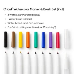 Cricut Stylos Et Marqueurs|Stylos Et Marqueurs^Kit de marqueurs et pinceau aquarelle (9unités)