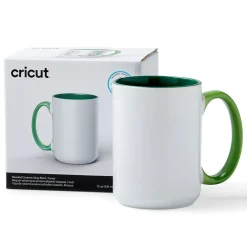 Cricut Infusible Ink|Supports Personnalisables^Mug biseauté en céramique à personnaliser - Vert Forét, 425 ml (15 oz) (1 unité)