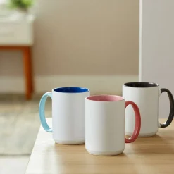 Cricut Infusible Ink|Supports Personnalisables^Mug biseauté en céramique à personnaliser - Océan, 425ml (15oz) (1unité)