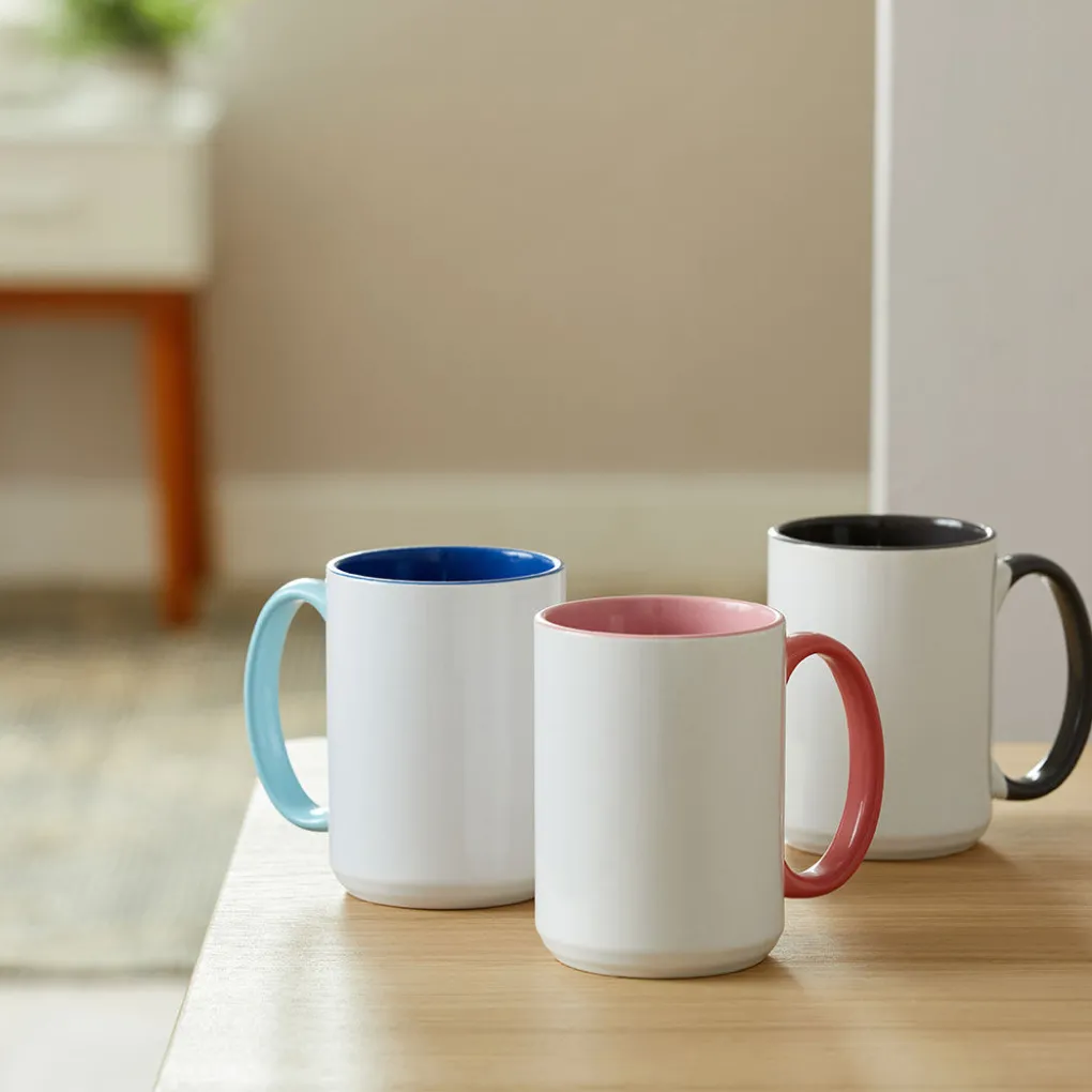 Cricut Supports Personnalisables|Infusible Ink^Mug biseauté en céramique à personnaliser - 425ml (15oz) (1unité)