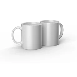 Cricut Supports Personnalisables|Infusible Ink^Mug en céramique personnalisable, Blanc - 340ml (2 unités)