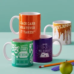 Cricut Supports Personnalisables|Infusible Ink^Mug en céramique personnalisable, Blanc-15oz/425ml (2unités)