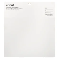 Cricut Gamme Smart Materials^Papier cartonné autocollant Smart Paper™, Blanc