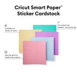 Cricut Papier Et Cartes|Gamme Smart Materials^Papier cartonné autocollant Smart Paper™, Pastels