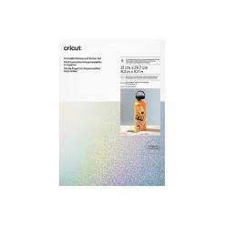 Cricut Matériaux Imprimables & Stickers|Matériaux Imprimables & Stickers^Set de stickers imperméables et imprimables holographiques - A4 (5 feuilles)