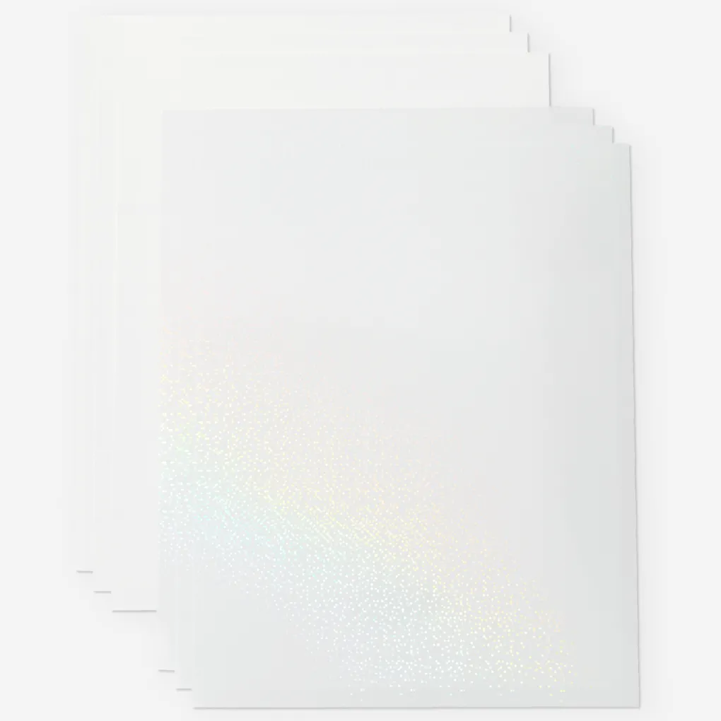 Cricut Matériaux Imprimables & Stickers|Matériaux Imprimables & Stickers^Set de stickers imperméables et imprimables holographiques - A4 (5 feuilles)