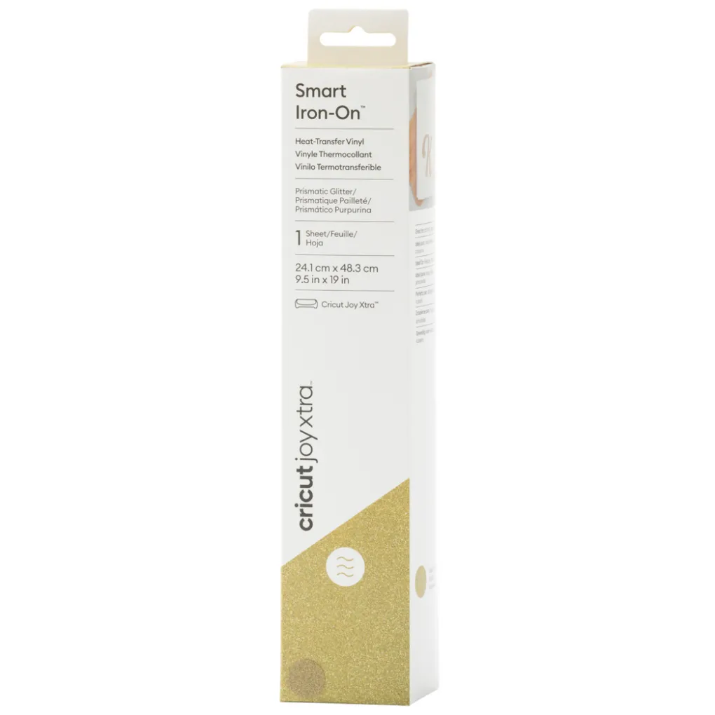Cricut Thermocollant (htv)|Thermocollant (htv)^Smart Iron-On™ Joy Xtra™ prismatique pailleté 48,2cm (19po)
