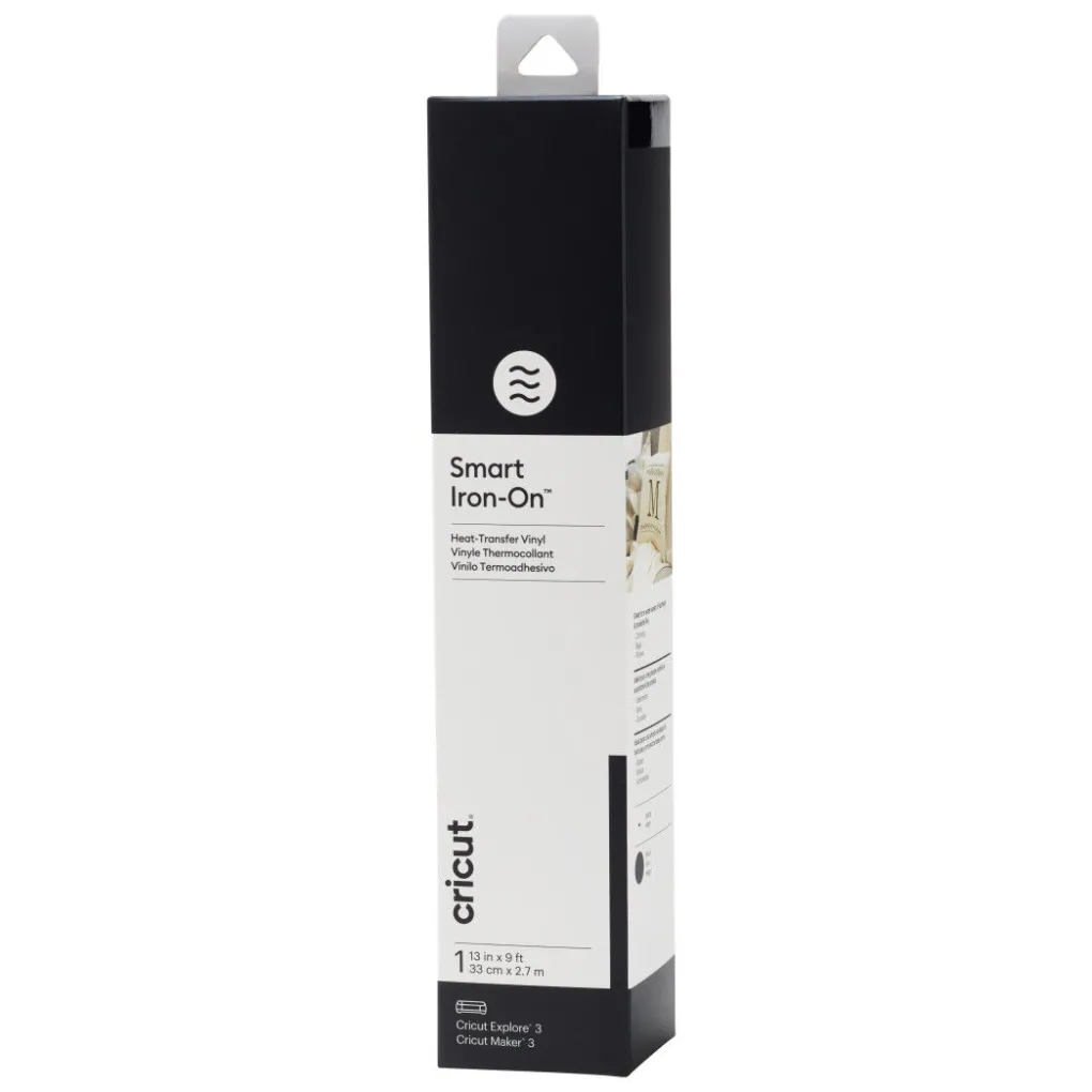 Cricut Thermocollant (htv)^Smart Iron-On™, Noir (2.7 m)