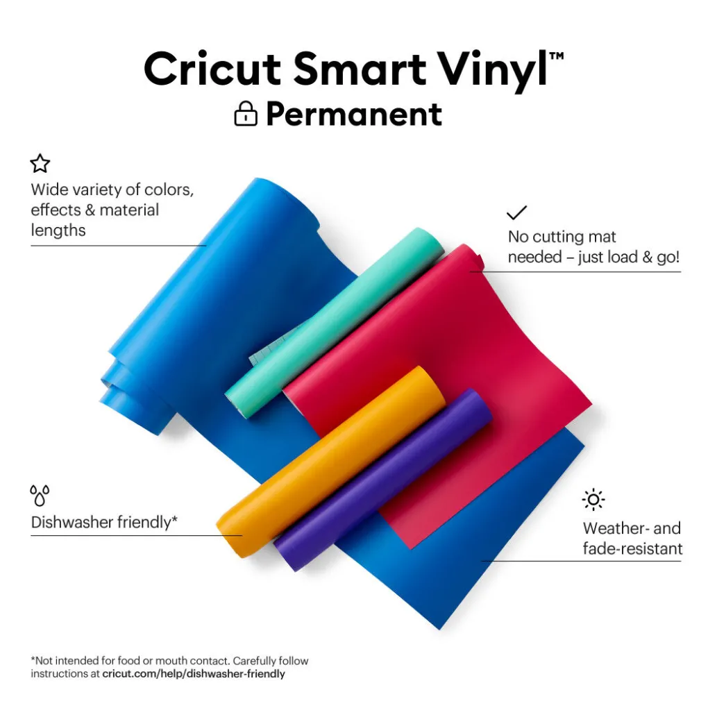 Cricut Vinyle|Gamme Smart Materials^Smart Vinyl™ - Permanent (3,7m)