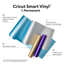 Cricut Vinyle|Gamme Smart Materials^Smart Vinyl™ Scintillant - Permanent (3,6m)