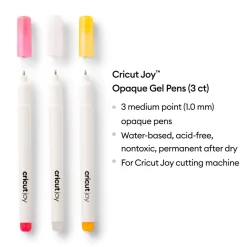 Cricut Stylos Et Marqueurs|Stylos Et Marqueurs^Stylos à encre gel opaques Joy™ 1,0mm, rose/blanc/orange (3unités)