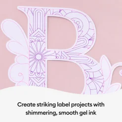 Cricut Stylos Et Marqueurs|Stylos Et Marqueurs^Stylos à encre gel pailleté 0,8mm, arc-en-ciel (10unités)