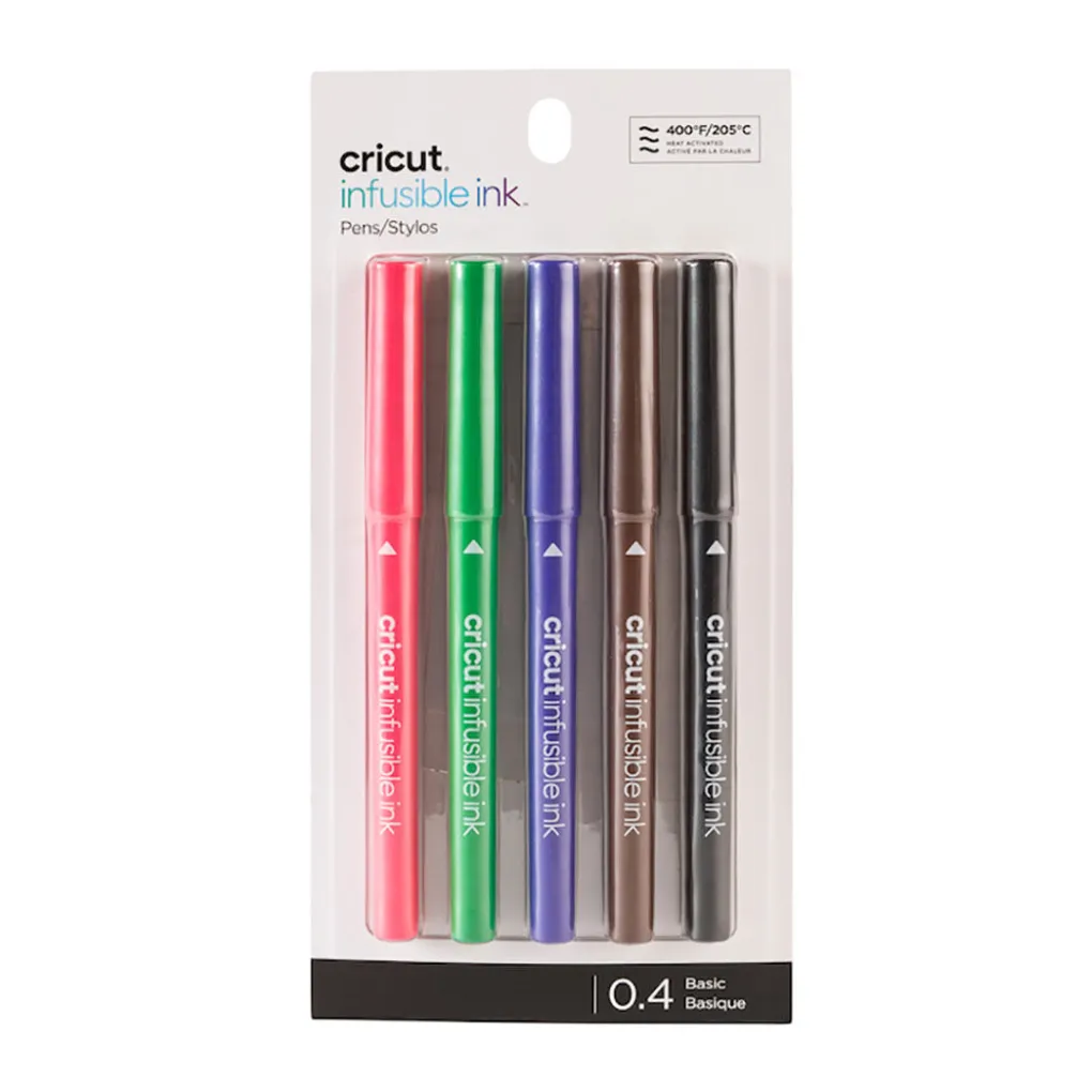Cricut Stylos Et Marqueurs|Infusible Ink^Stylos Infusible Ink™ (0,4), Basics (5 unités)