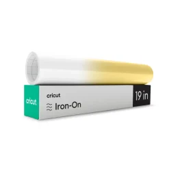 Cricut La Gamme Explore|Matériaux^Thermocollant à couleur changeante activé par les UV, blanc - jaune