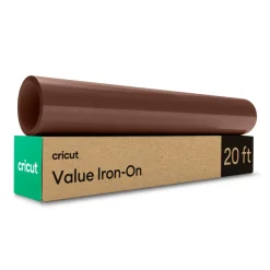Cricut Matériaux Économiques^Thermocollant économique de 30,5 cm × 6 m (12 po × 20 pi), Marron