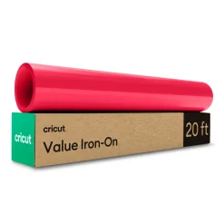 Cricut Matériaux Économiques^Thermocollant économique de 30,5 cm × 6 m (12 po × 20 pi), Rouge