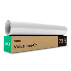 Cricut Matériaux Économiques^Thermocollant économique de 30,5 cm &times; 6 m (12 po &times; 20 pi), Blanc