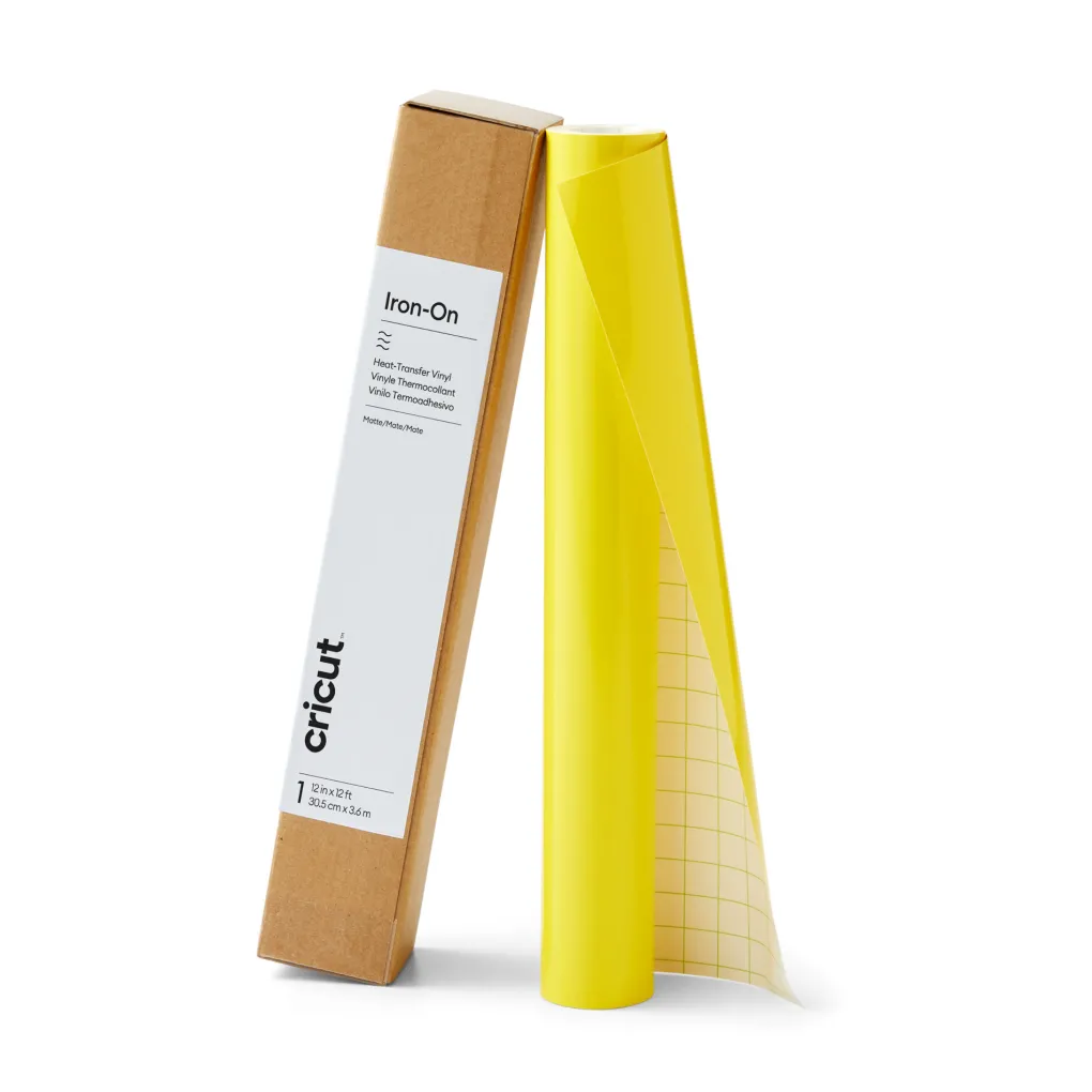 Cricut Thermocollant (htv)^Thermocollant, Jaune Néon 3,6 m