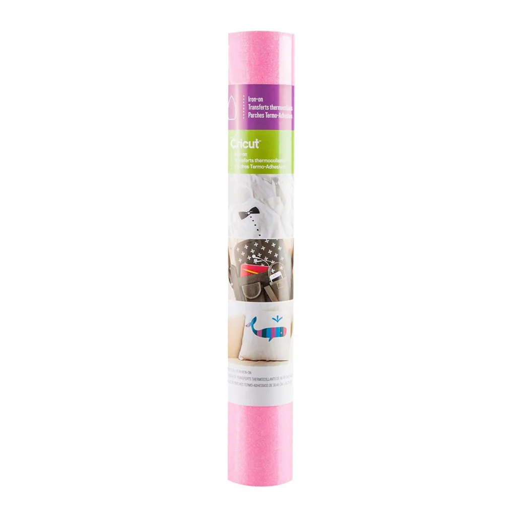 Cricut Thermocollant (htv)^Thermocollant pailleté, Rose Fluo