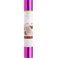 Cricut Thermocollant (htv)^Thermocollant scintillant holographique, Fuchsia, 30,5x 61