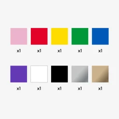 Cricut Matériaux Économiques|Vinyle^Vinyle économique, collection Rainbow - 30,5 cm &times; 1,5 m (12 po &times; 5 pi) (10 unités)