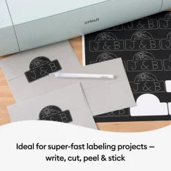 Cricut Vinyle|Gamme Smart Materials^Vinyle inscriptible Smart Label™ -Amovible, Noir (0,9m (3 pi))