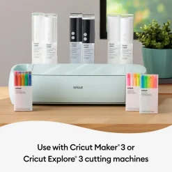 Cricut Vinyle|Gamme Smart Materials^Vinyle inscriptible Smart Label™ -Amovible, Blanc (0,9m (3 pi))