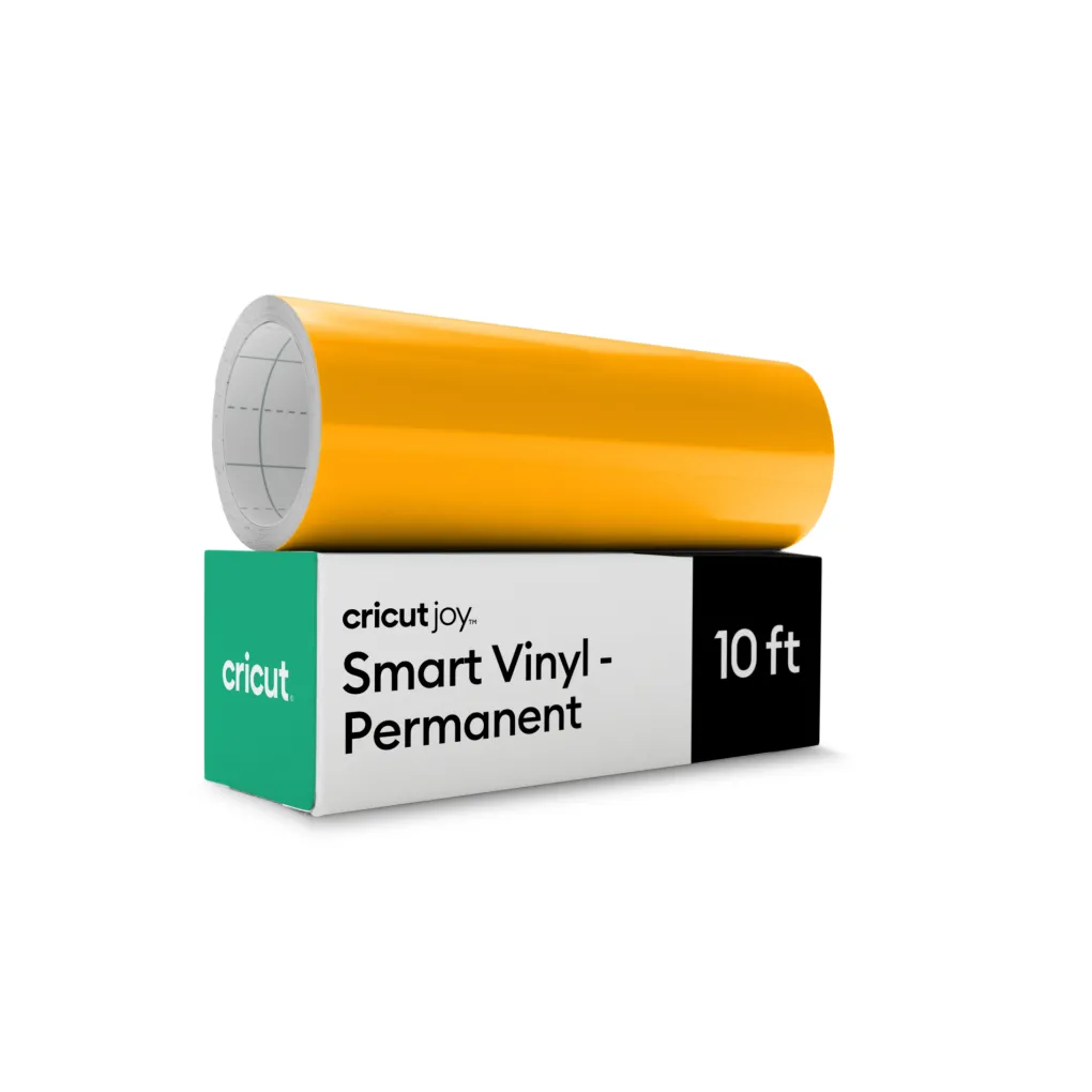 Cricut Exclusivité Web^Vinyle permanent sans tapis Smart Vinyl™ Joy™ (3 m / 10 pi), Jaune Maïs