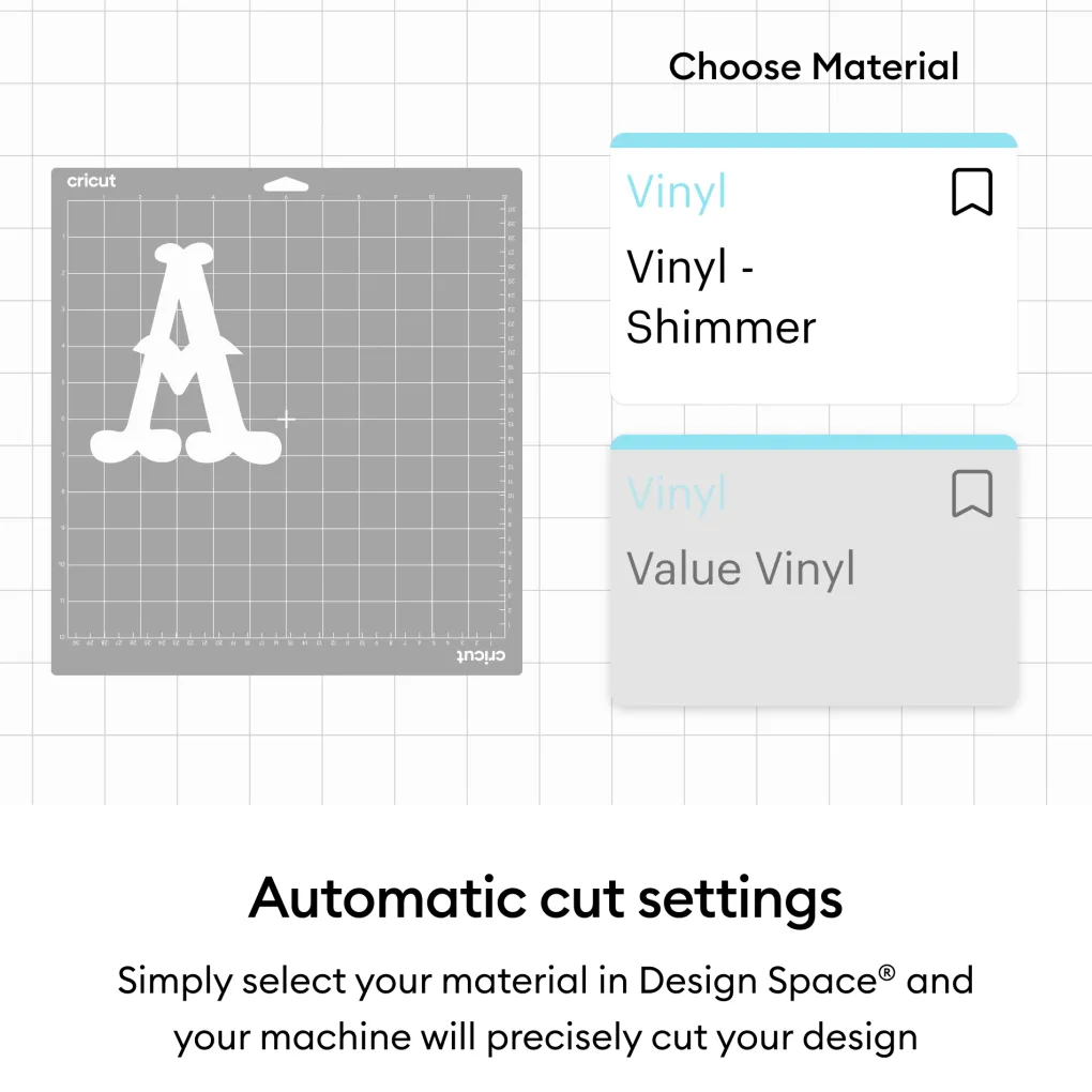 Cricut Vinyle^Vinyle scintillant - permanent (1,2 m / 4 pi), Argent